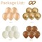 60 Packs 12 Inch Retro Brown Cream Balloon, Brown Beige Balloons, Sand White Neutral Balloons Metallic Gold Balloons for Birthday Baby Shower Jungle Boho Wedding Decorations